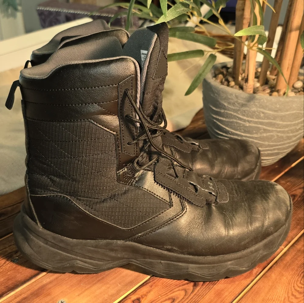 Under Armour Men's Black Tactical Boots - Picture 3 of 9